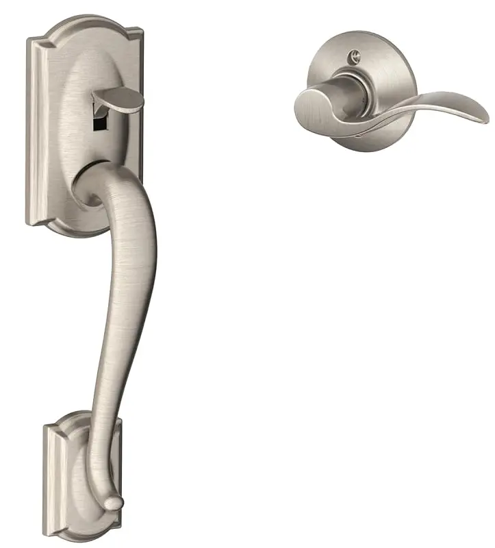 Schlage Fe285Cam Wave-Design Combination Lockset – Grade 1 Mechanical Lever, Aged Bronze Finish 1