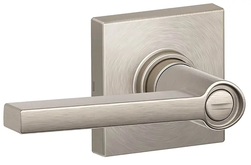 Schlage J40 Sol Privacy Lever – Satin Nickel, Grade 3 Residential Mechanical Lock 1