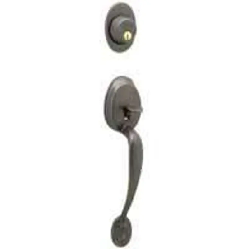 Schlage Plymouth F58Ply716 Mechanical Combination Lockset — Aged Bronze Grip Handle, Grade 1 Durability 1