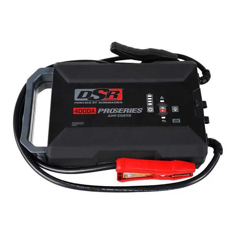 Schumacher Dsr164 Portable Lithium Jump Starter – 4000-Amp Peak, 12V Engine Start, Compact Power Bank 1