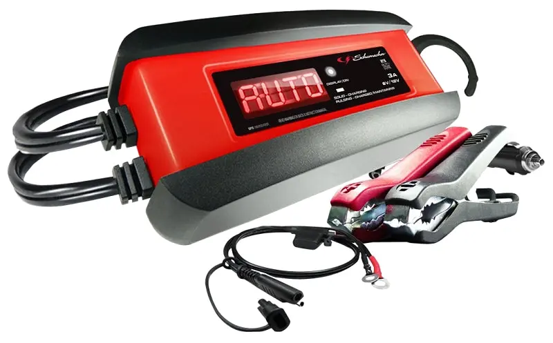 Schumacher Sp1356 Dual-Voltage Battery Charger – 6V/12V Auto-Sensing, 2A/3A Output 1