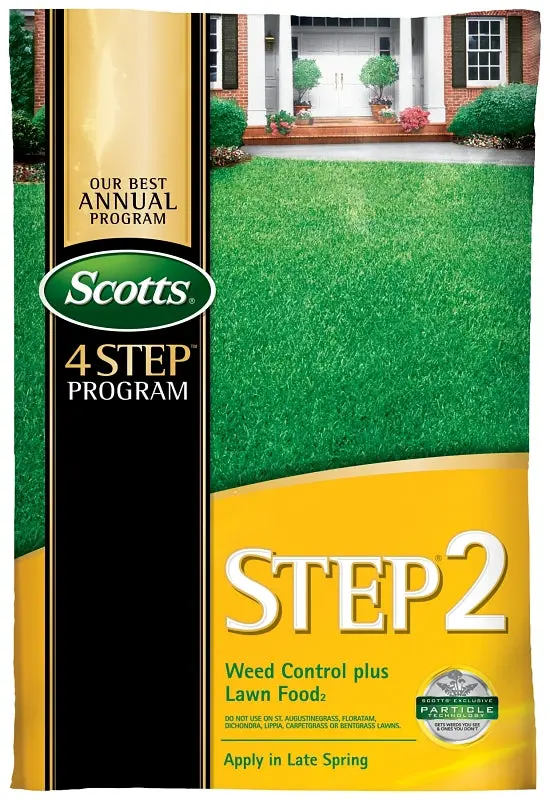 Scotts Step 2 23616 Weed Preventer & Plant Food – Granular Formula, 13.79-Lb Spreader Bag 1