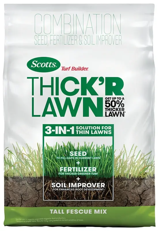Scotts Thick'R Lawn Tall Fescue Mix – 40-Lb Grass Seed Bag For Dense Turf Growth 1
