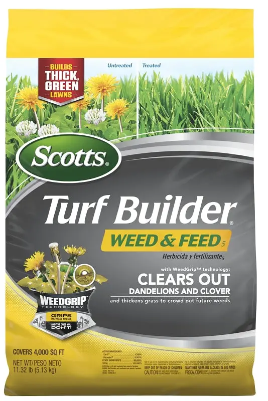 Scotts Turf Builder Weed & Feed 25021A – Granular Lawn Fertilizer With Herbicide (26-0-2 Npk) 1