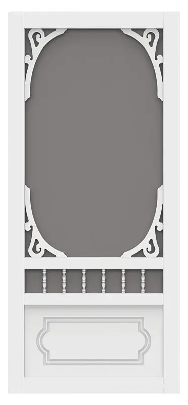 Screen Tight Heavy-Duty White Screen Door – 36" Wide × 80" Tall, Aluminum Frame With Fiberglass Mesh 1