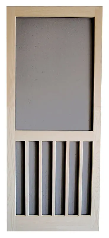 Screen Tight Natural Light Brown Screen Door – Fiberglass Mesh, Aluminum Frame 1