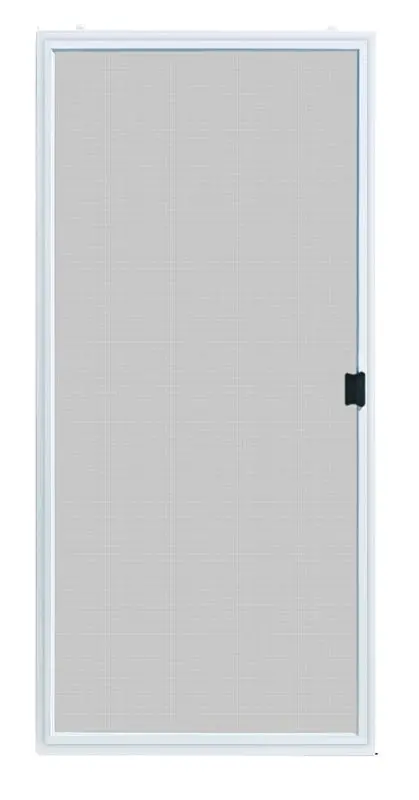 Screen Tight Psd36W Patio Screen Door – 36" Width, Adjustable Height (77-3/8"–80"), White Aluminum 1