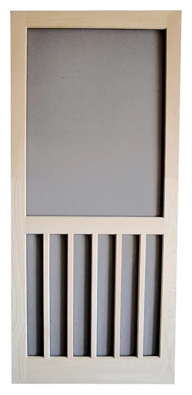 Screen Tight W5Bar36 Retractable Screen Door – Natural Finish, Easy-Install Roll-Up Design 1