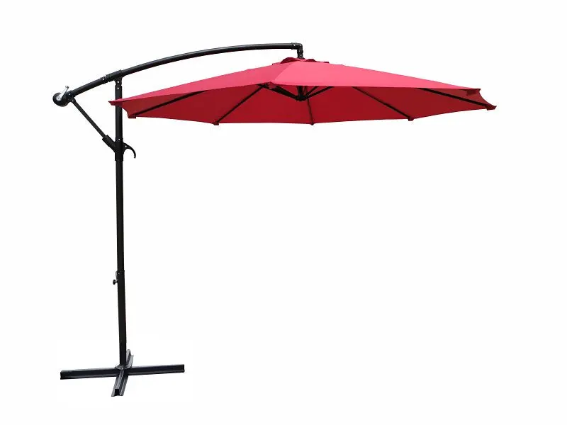 Seasonal Trends 10-Foot Round Outdoor Umbrella Set – Red Canopy With Matching Stand (Umsc10Bkobd-03) 1