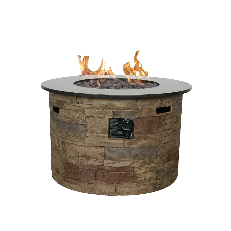 Seasonal Trends 52074 Morgan Hill Round Fire Table – 36" Diameter, Outdoor Use 1