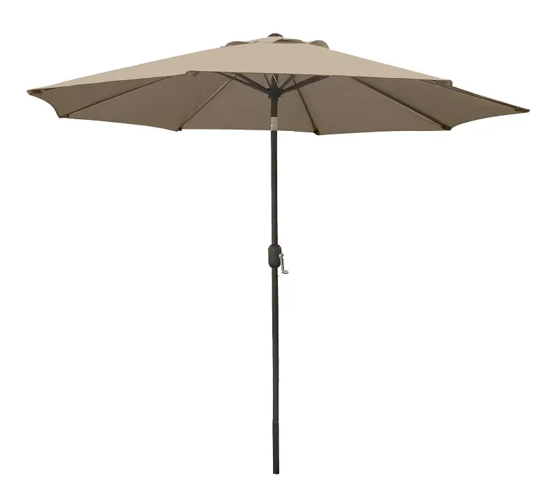 Seasonal Trends 60036 Crank-Operated Round Patio Umbrella – 92.9-Inch Height, 107.9-Inch Canopy Diameter 1