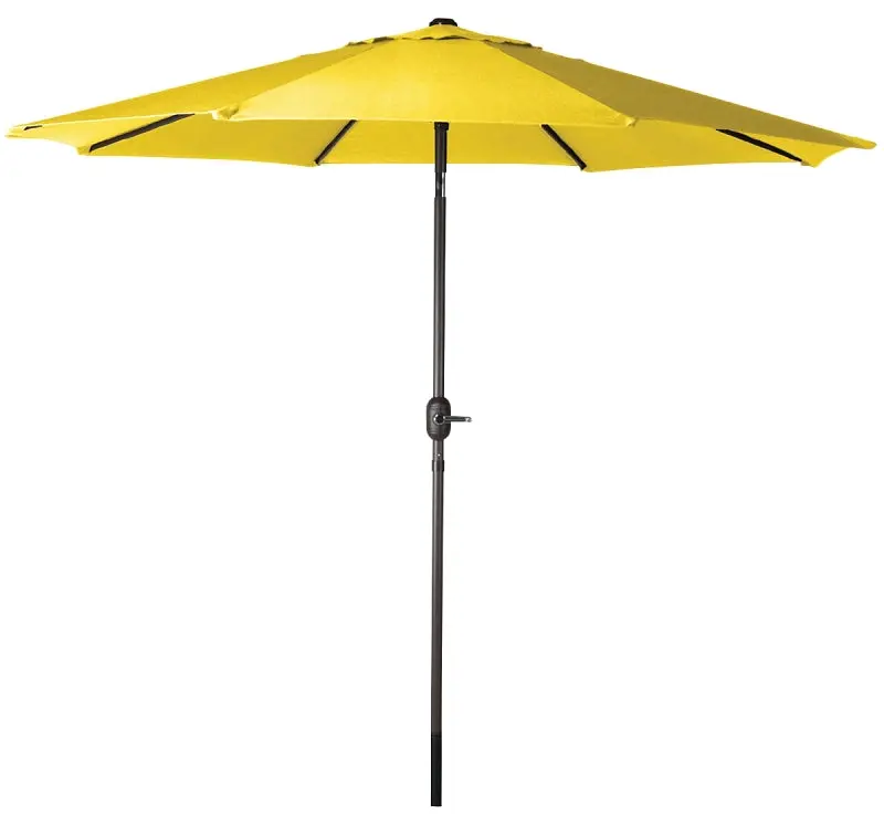 Seasonal Trends 60038 Manual Crank Umbrella – 92.9-Inch Height, 107.9-Inch Round Canopy, Heavy-Duty Steel Frame 1
