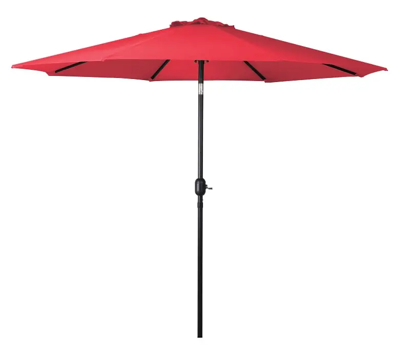 Seasonal Trends 69867 Crank-Operated Round Patio Umbrella – 92.9 In Height, 107.9 In Canopy Diameter, Steel Frame 1