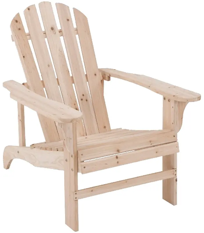 Seasonal Trends Adirondack Chair In Cypress – Compact Outdoor Seating, 36.75" H 1