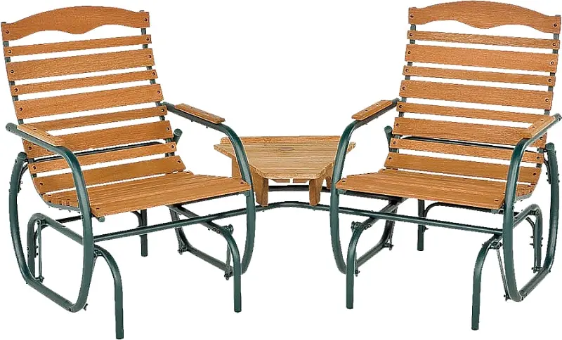Seasonal Trends Bronze Glider Bench – 75.25" W X 35.5" D X 36.75" H, 250-Lb Weight Capacity 1