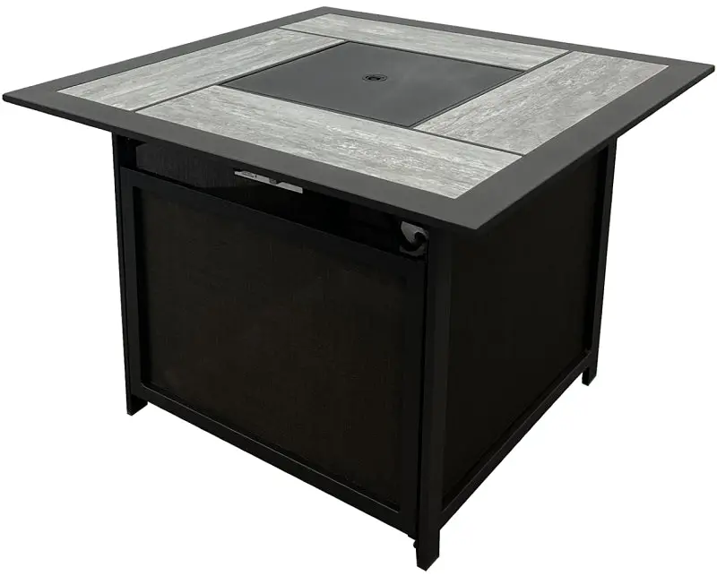 Seasonal Trends Htcs37Ga Square Propane Fire Pit Table – 36.4-Inch Dimensions, Outdoor Patio Heater 1