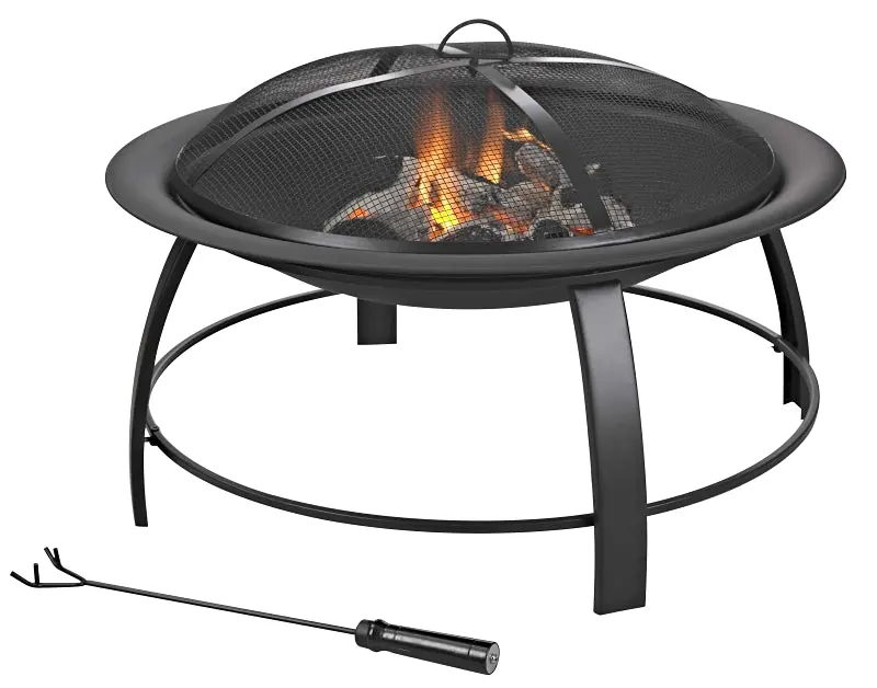 Seasonal Trends Klf-150031 Round Steel Fire Pit – 30 In Diameter, 19 In Height 1