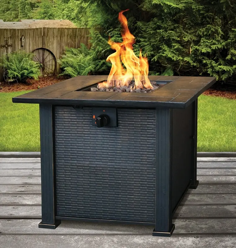 Seasonal Trends Patio Fire Table – 30-Inch Round, Impulse Ignition, Outdoor Gas Fire Pit 1
