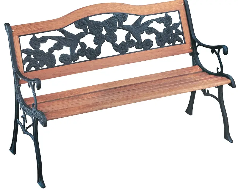Seasonal Trends Sxl-Pb7104-N Cast-Aluminum Hummingbird Park Bench – Outdoor Garden Seating 1