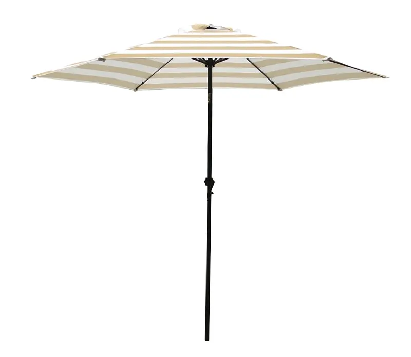 Seasonal Trends Um90Bkobd04/Wt Round Outdoor Umbrella – 8.2 Ft Height, 8.9 Ft Canopy Diameter, Steel Frame 1