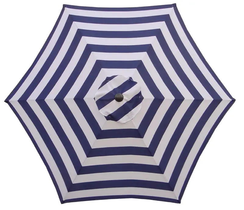 Seasonal Trends Um90Bkobd18/Wt Round Market Umbrella – 2.5M Height, 8.9 Ft Canopy Diameter, All-Weather Brown Fabric 1