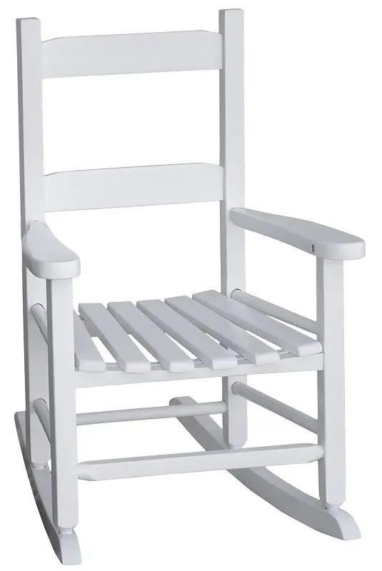 Seasonal Trends White Hardwood Child Rocking Chair 1