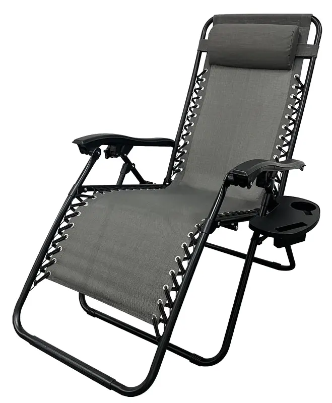 Seasonal Trends Zero Gravity Sling Relaxer Chair — 25.6" W × 33.07" D × 43.11" H, 250 Lb Weight Limit 1