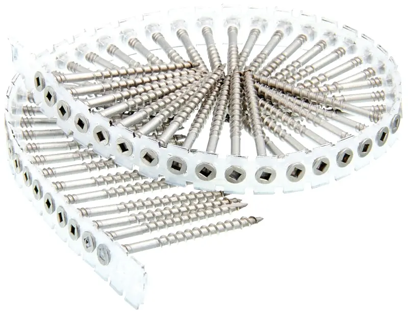 Senco 08D250S Stainless Steel Deck Screw — #2 Drive, Flat Head, Corrosion-Resistant Fastener 1