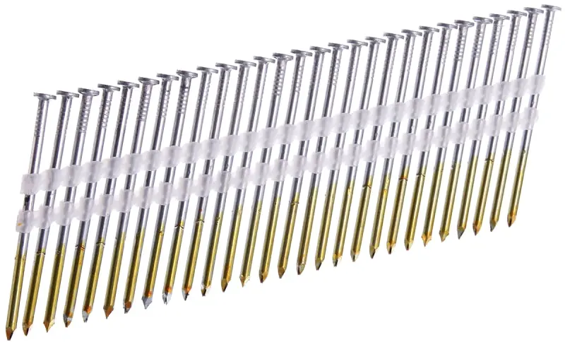 Senco Gl24Asbs Galvanized Ring-Shank Collated Nails – 2-3/8" Length, Plastic Strip Collation, Full Round Head 1