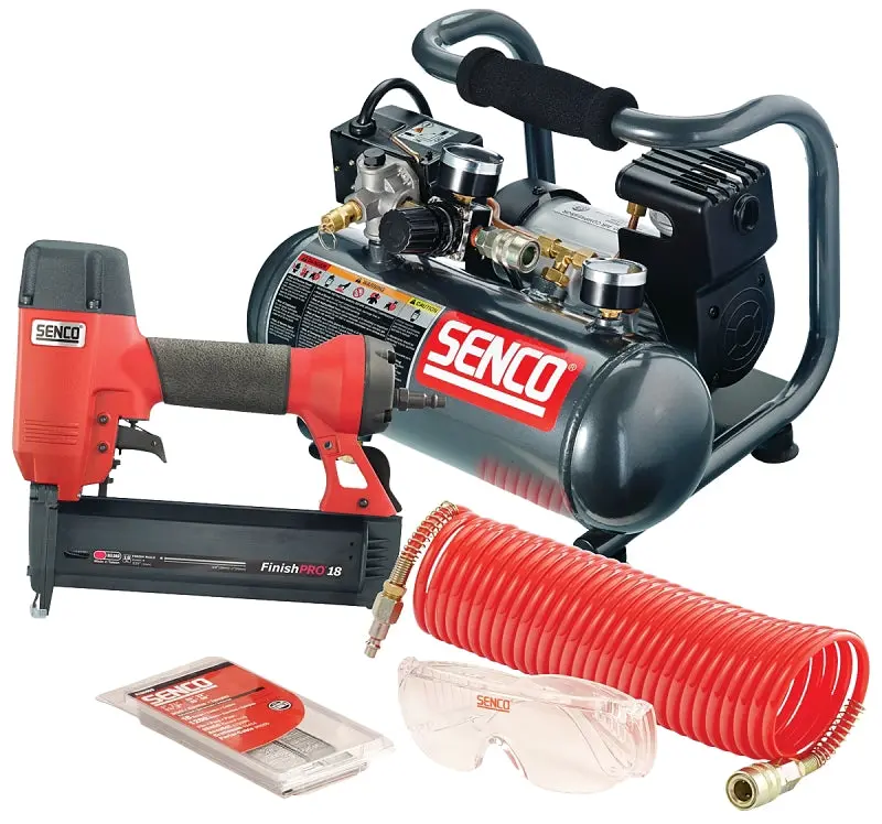 Senco Pc0947 Combo Nail Gun Kit – 110-Nail Magazine, 5/8"–2" Fasteners, Low-Air 0.7 Scfm Design 1