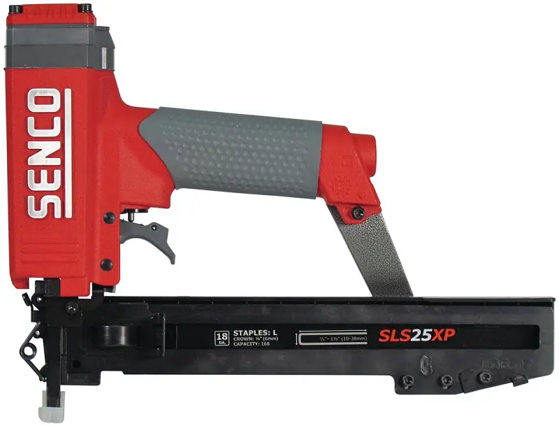 Senco Pneumatic Crown Stapler – 1/4-Inch Width, 168-Staple Magazine, 3/8–1-1/2-Inch Leg Range 1