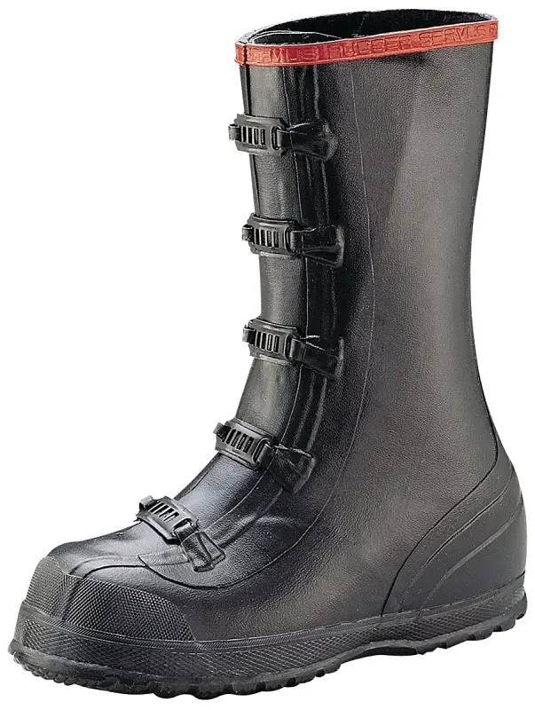 Servus T369-9 Waterproof Over-Shoe Boots – Size 9, Black With Buckle Closure 1