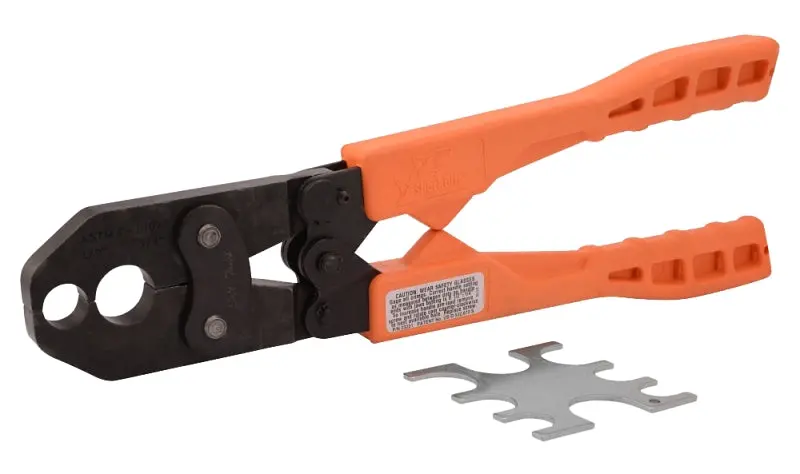 Sharkbite 23251 Dual-Head Crimp Ring Tool – Orange Handle, Compatible With Pex & Cpvc Systems 1