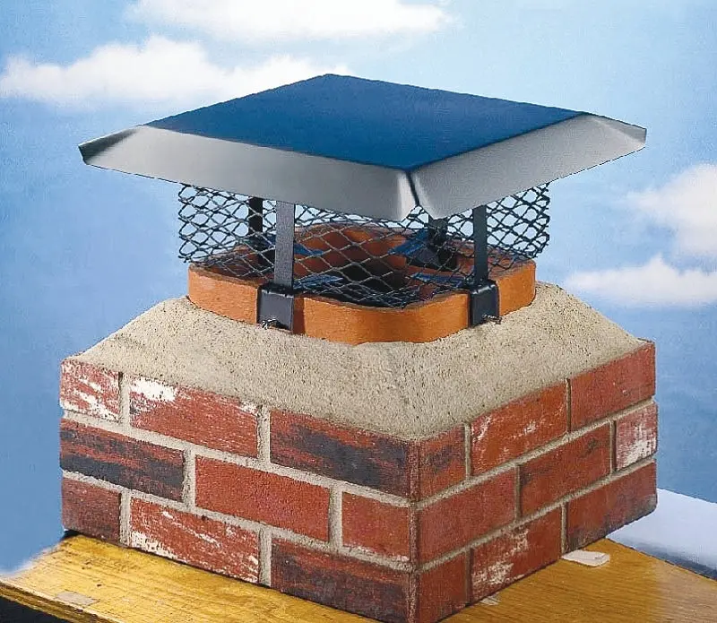 Shelter Scadj-L Adjustable Steel Chimney Cap – Powder-Coated Black, Fits 19.5 X 9.25 X 24.5-Inch Duct Dimensions 1