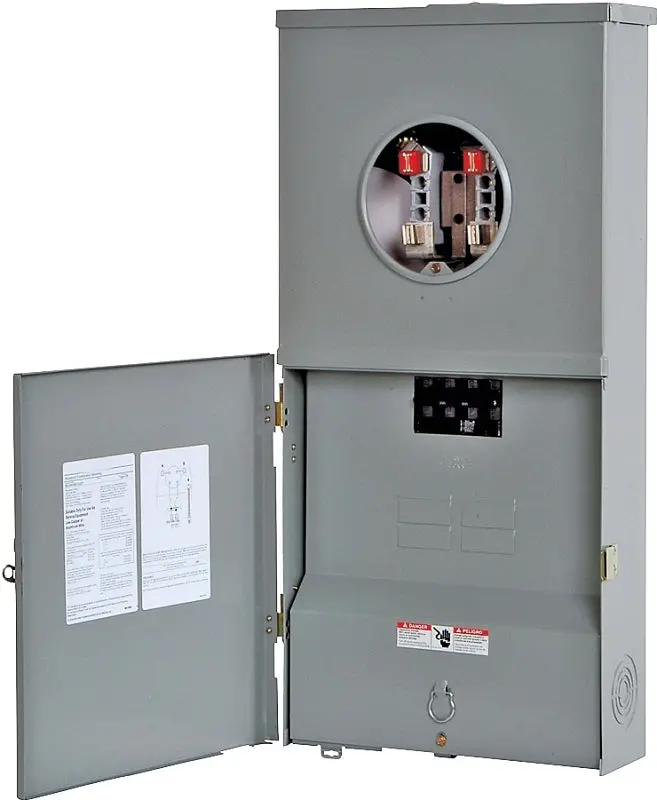 Siemens Mc0408B1200Rt Meter Load Center – 200-Amp Ringless Cover, 4-Space/8-Circuit Combination Panel 1