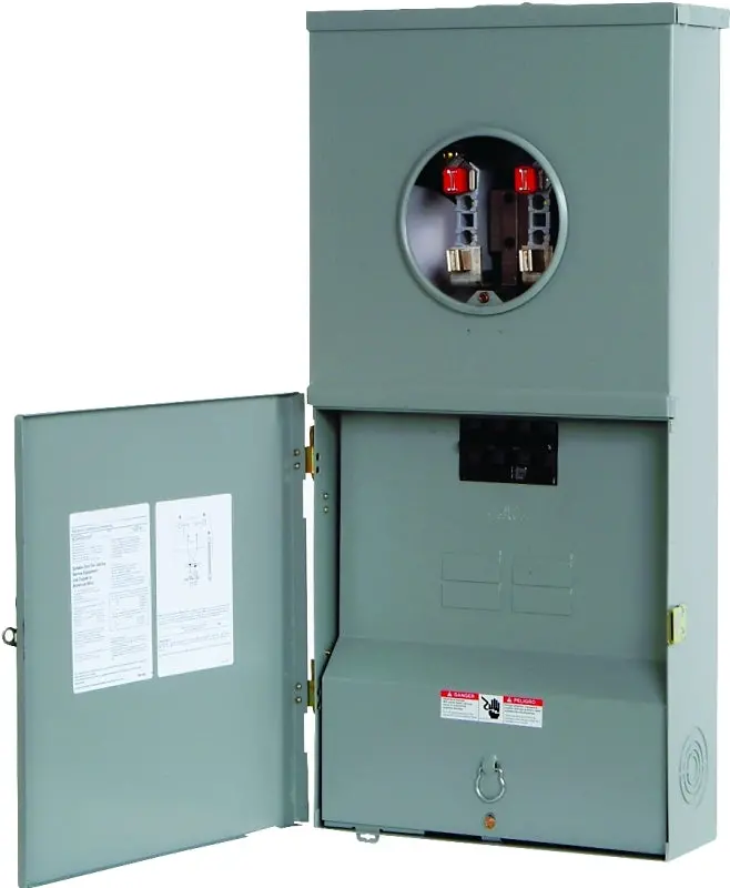 Siemens Mc0408B1200T 200-Amp Meter Load Center – 4-Space, 4-Jaw, 8-Circuit Ring Cover Panelboard 1