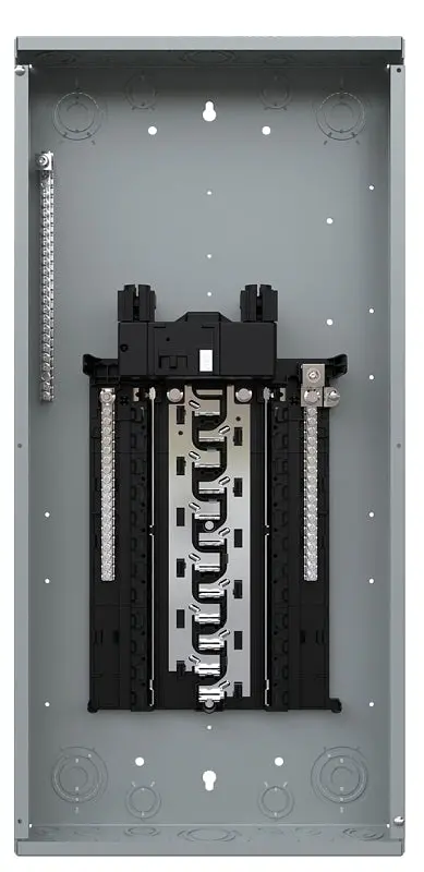 Siemens Sn2448B1200 200A Load Center – 24-Space / 48-Circuit, Plug-On Neutral, Gray Enclosure 1