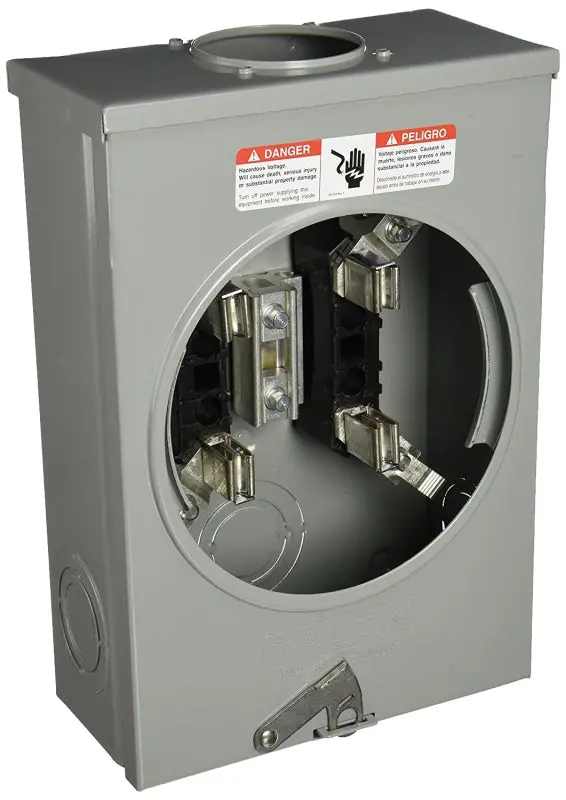 Siemens Suat111-0Gf Overhead Meter Socket – 135A, 600V, 1-Phase, Surface-Mount, Dual Cable Entry 1