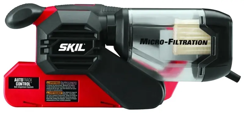 Skil 7510-01 6-Amp Belt Sander – 3" X 18" Sanding Belt, Ergonomic Auxiliary Handle, 6-Foot Power Cord 1