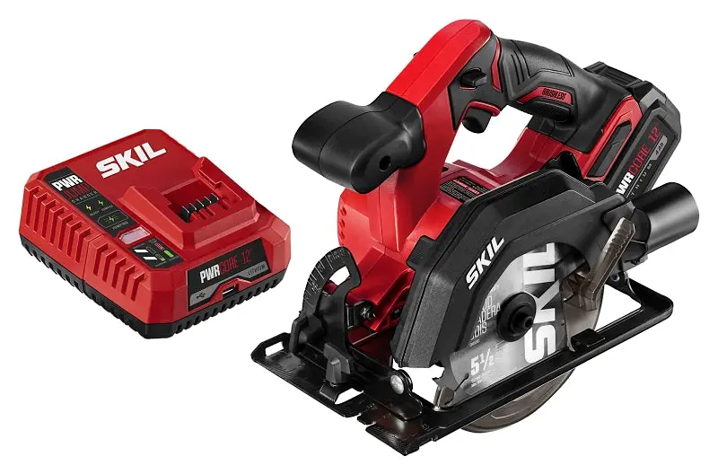 Skil Cr541802 12V Cordless Circular Saw Kit – Includes 4Ah Battery, 5-1/2" Blade, 0–50° Bevel 1