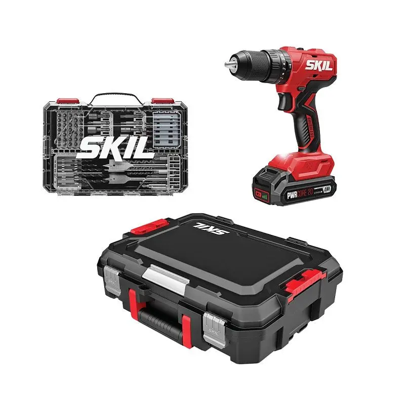 Skil Hd6280B-11 20V Cordless Hammer Drill Kit – Includes 2Ah Battery, Keyless 1/2" Chuck 1