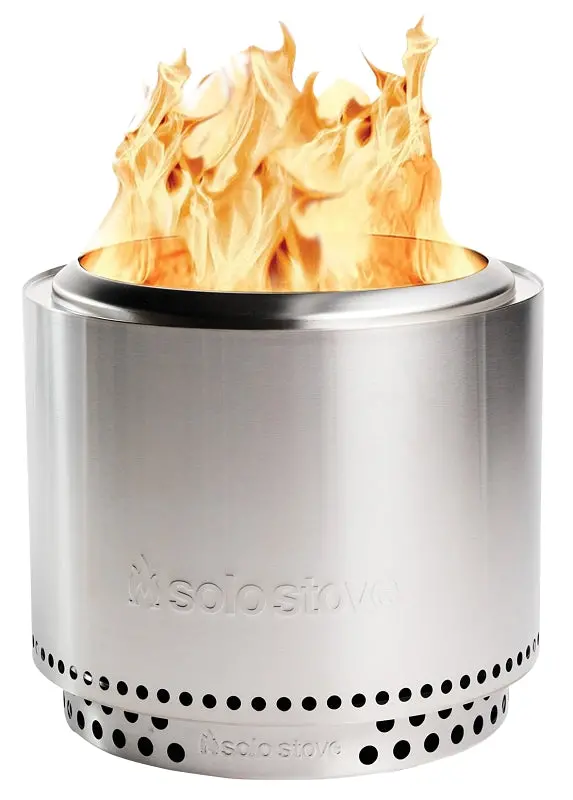 Solo Stove Bonfire 2.0 Smokeless Fire Pit – 19.5" Diameter × 17.5" Height, Stainless Steel, Outdoor Wood Burning 1