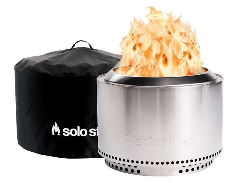 Solo Stove Canyon Sscyn-Sd-2.0+Shelter Smokeless Fire Pit – 30" Round, Wood-Burning, Includes Shelter Cover 1