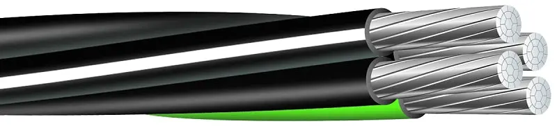 Southwire 8000 Series 2-2-4-6X500Al Use Aluminum Service Entrance Cable – Stranded Compact, 500 Feet 1