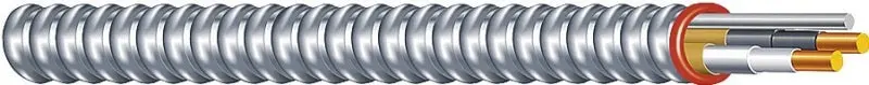 Southwire Duraclad 55274901 Armored Cable – 12 Awg, 2-Conductor, 250 Ft Roll, Thhn/Thwn Copper 1