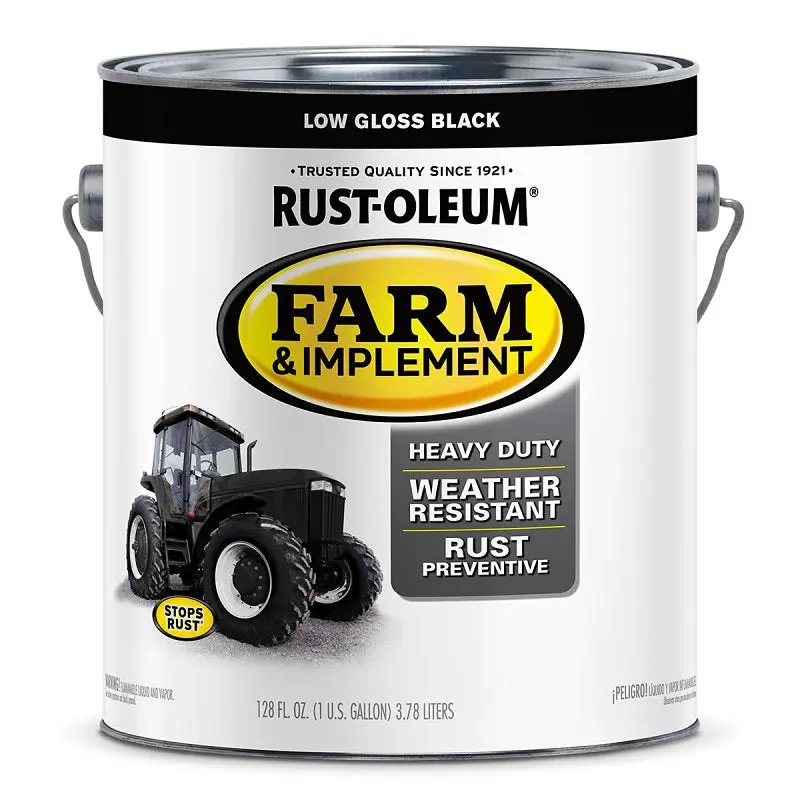 Specialty 280168 Farm Equipment Oil-Based Paint – Low-Gloss Black, 1-Gallon, 520 Sq Ft Coverage 1