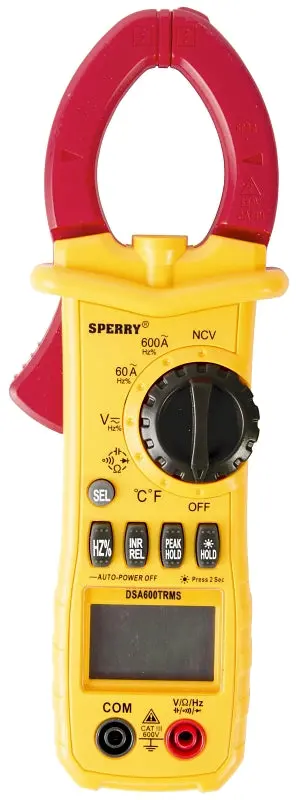 Sperry Dsa600Trms True Rms Clamp Meter – Backlit Digital Display, Yellow Housing 1