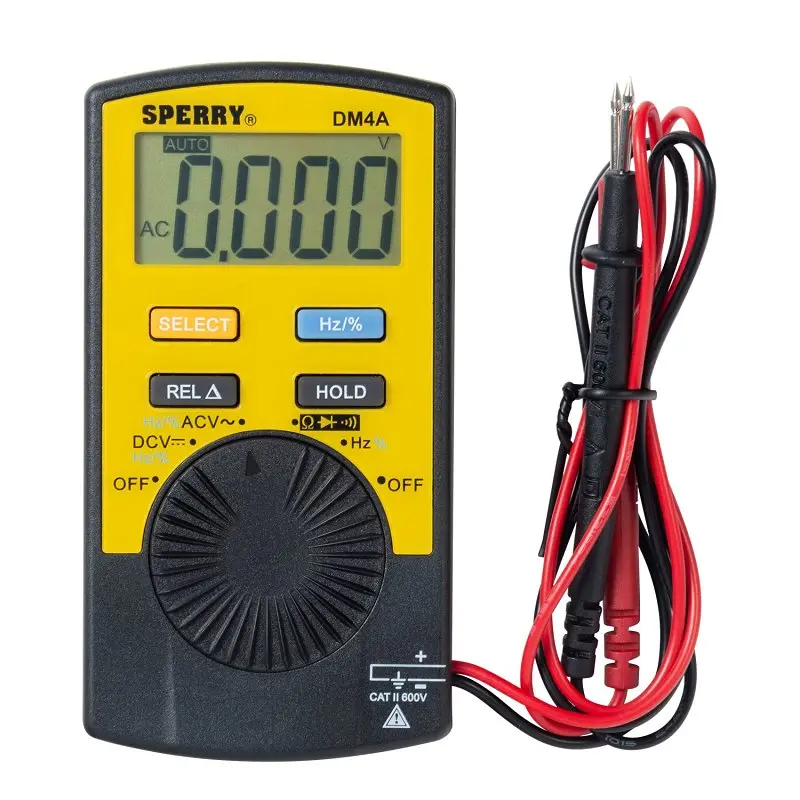 Sperry Instruments Dm4A Professional Digital Multimeter – True Rms, 600V Ac/Dc, Frequency & Duty Cycle Measurement 1