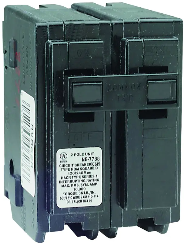 Square D Homeline Hom270Cp 70-Amp 2-Pole Circuit Breaker – 120/240V, Plug-In Mounting 1