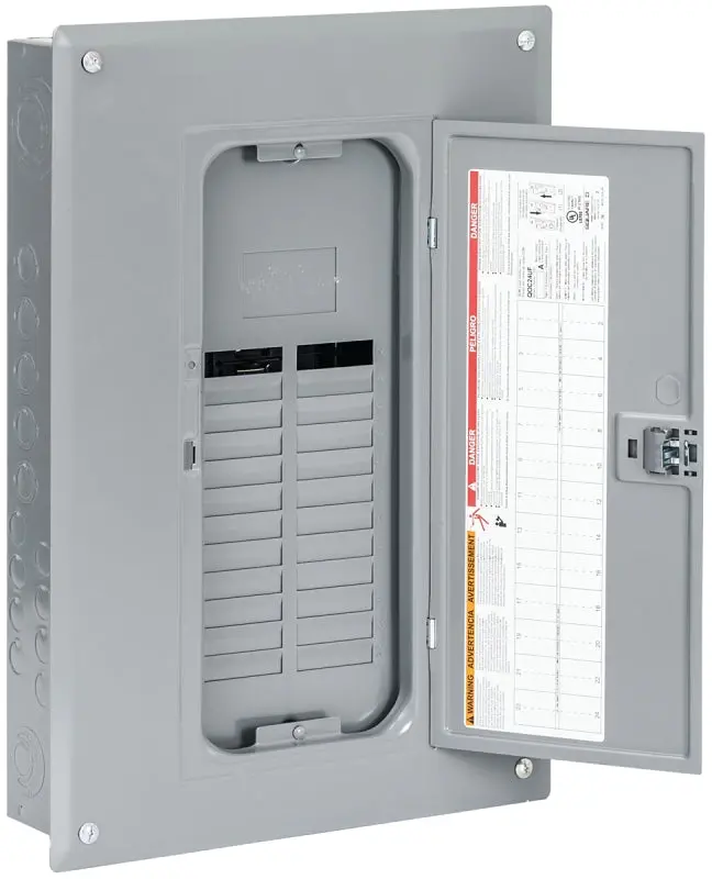 Square D Qo124L125Pgc Load Center – 125-Amp, 24-Space/24-Circuit, Nema 1 Gray Enclosure 1